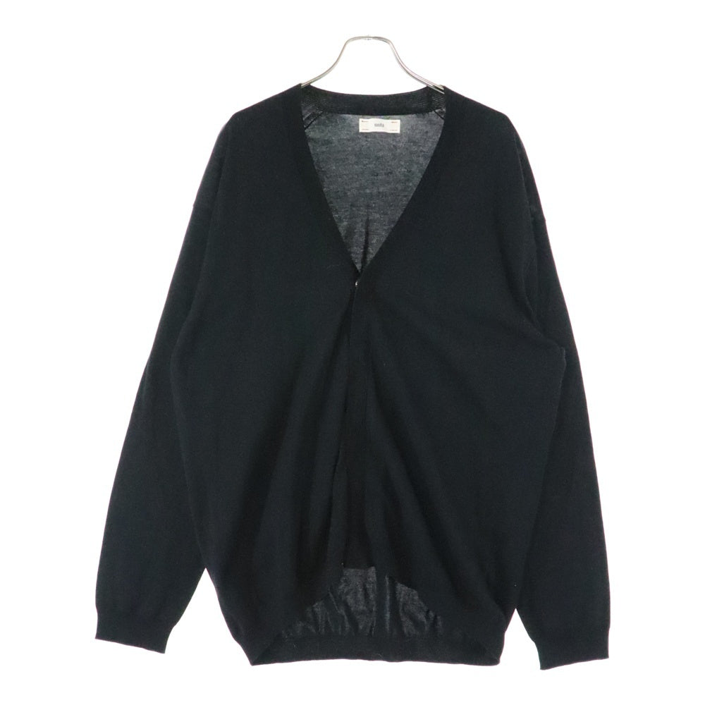 unfil(アンフィル) スナップボタン カーディガン ブラック WWSP-UU005