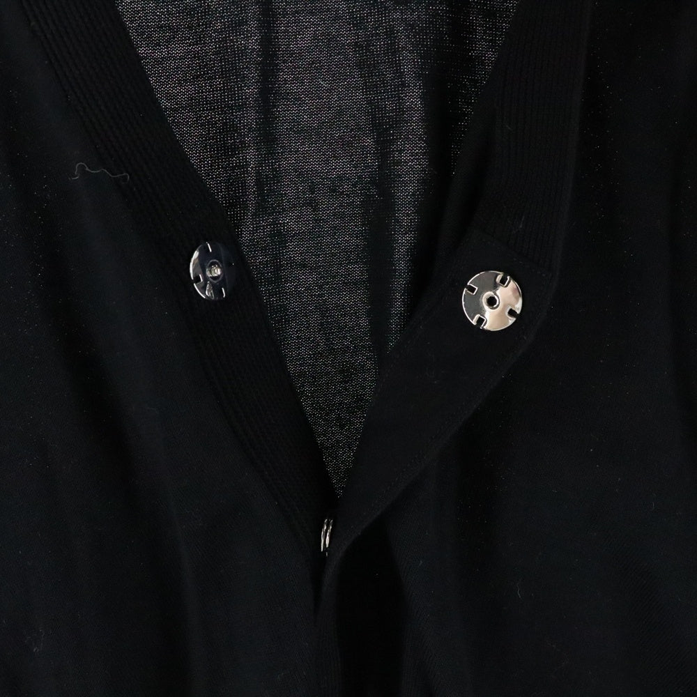 unfil(アンフィル) スナップボタン カーディガン ブラック WWSP-UU005