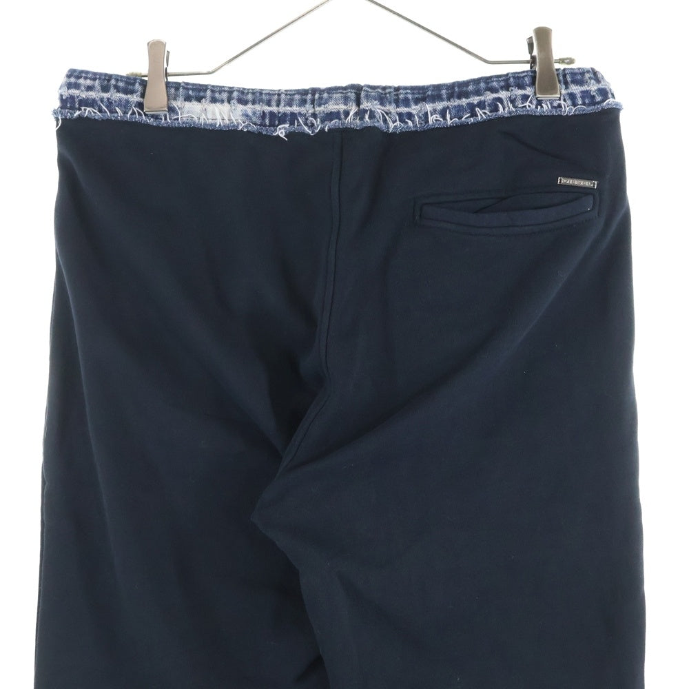 DIESEL(ディーゼル) デニム切り替え イージースウェットジョガーパンツ ブラック