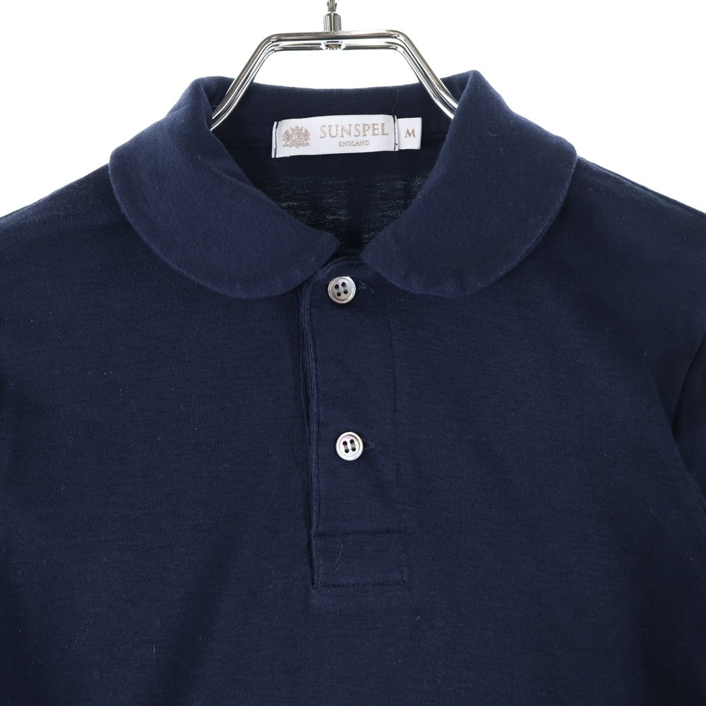 SUNSPEL(サンスペル) 2ボタン ロングスリーブ 長袖ポロシャツ レディース ネイビー 11S-AG-009