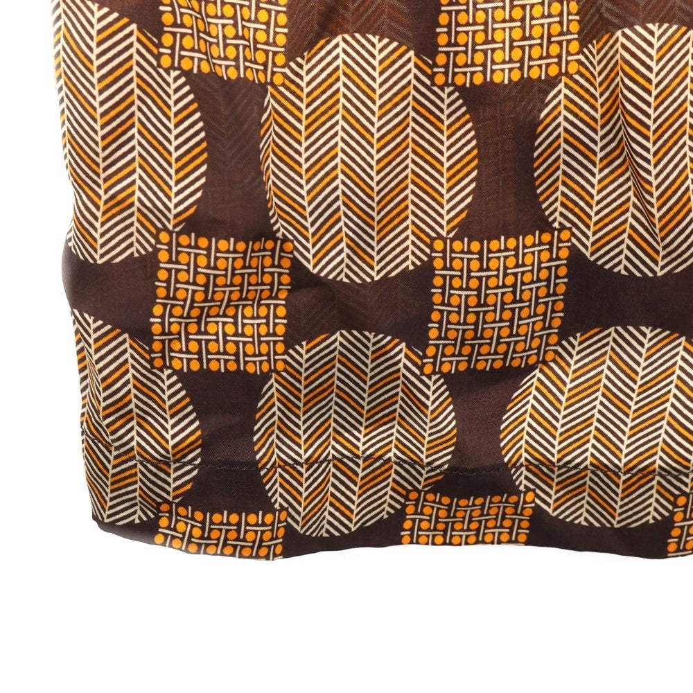 Needles(ニードルス) V NECK ROBE CUPRA SATEEN ブイネック ローブ キュプラ サテンガウンコート ブラウン EJ062