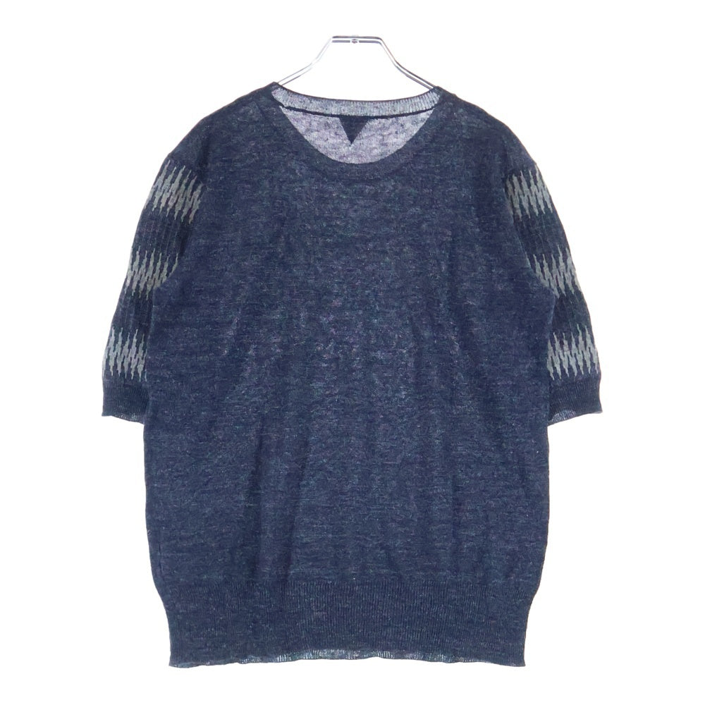 FILMELANGE(フィルメランジェ) リネン クルーネック半袖Tシャツ カットソー ネイビー 3HTS-JILL-LTJ