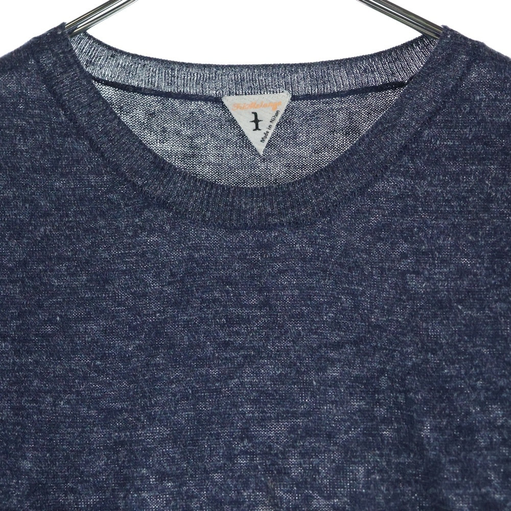 FILMELANGE(フィルメランジェ) リネン クルーネック半袖Tシャツ カットソー ネイビー 3HTS-JILL-LTJ