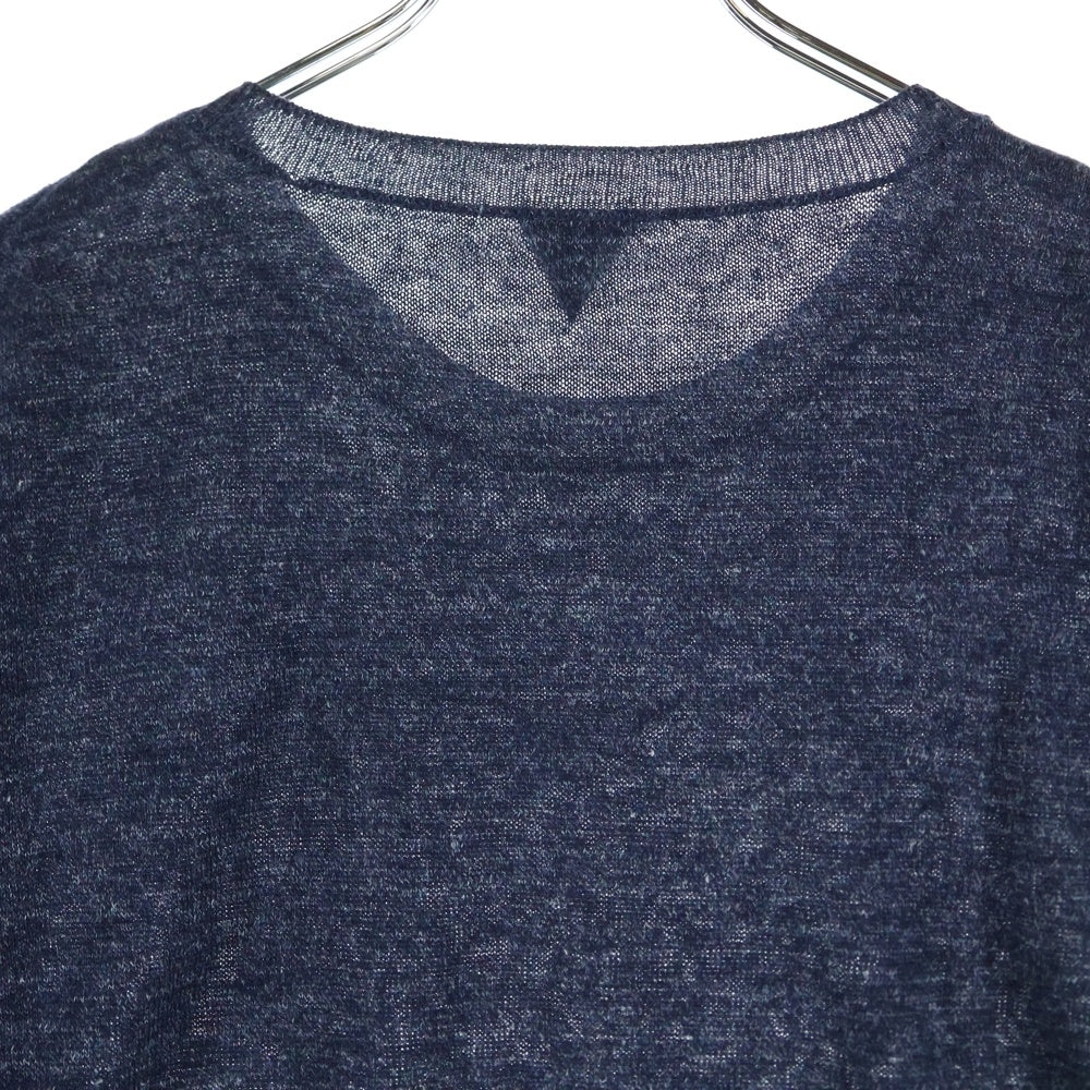 FILMELANGE(フィルメランジェ) リネン クルーネック半袖Tシャツ カットソー ネイビー 3HTS-JILL-LTJ