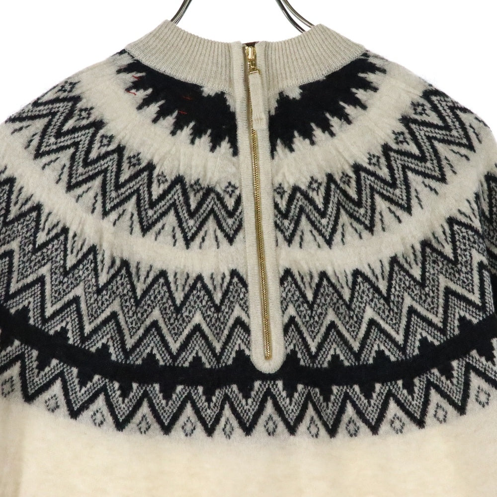 unfil(アンフィル) ウール ロングスリーブ 長袖ワンピース ドレス レディース アイボリー ONFL-UW115