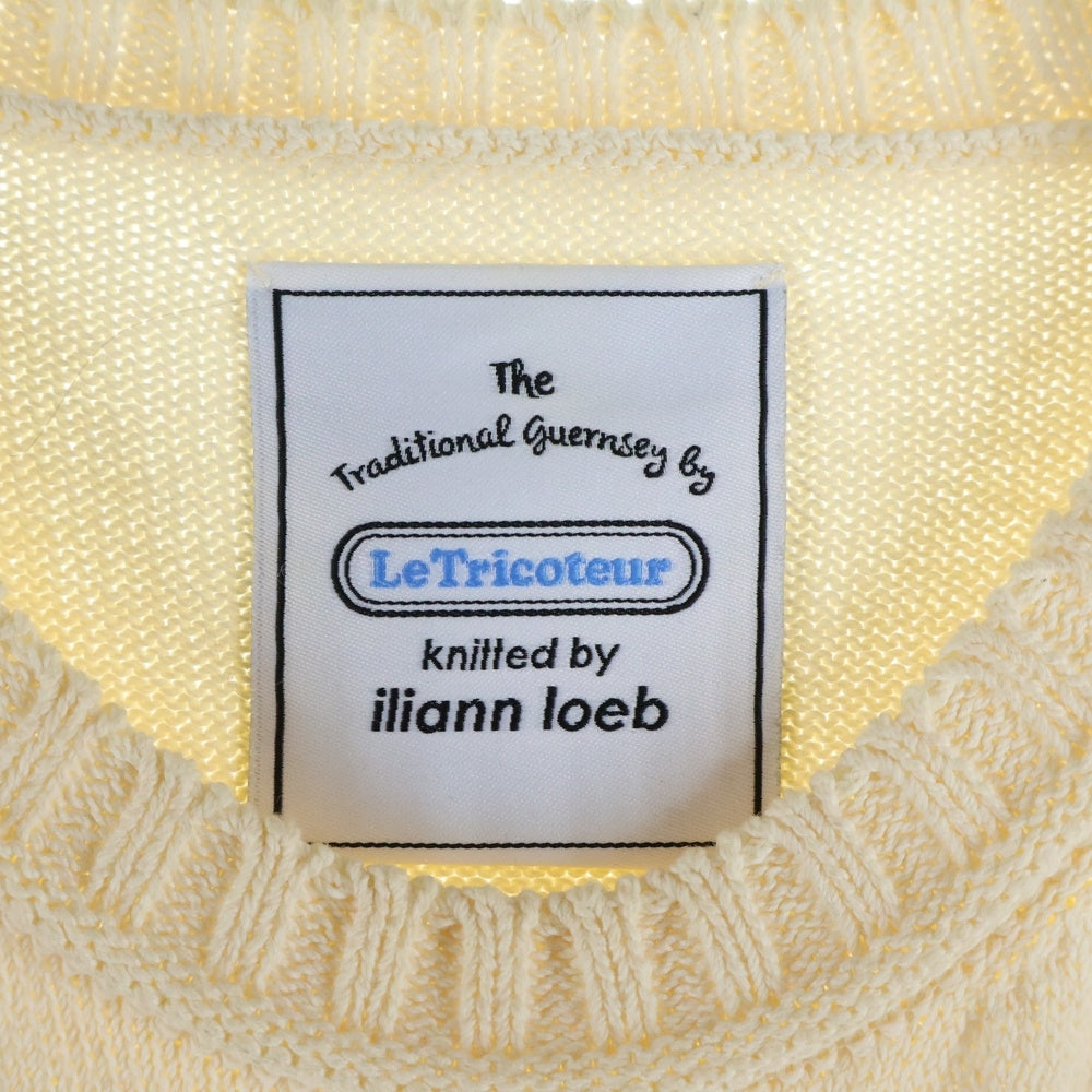 LE TRICOTEUR(ル トリコチュール) クルーネックニットセーター レディース アイボリー TR-4198