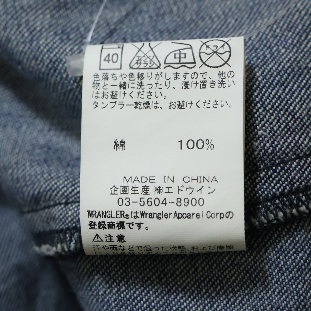 Wrangler(ラングラー) ×RONHERMAN ロンハーマン カットオフ デニムガウンコート インディゴ WS9063