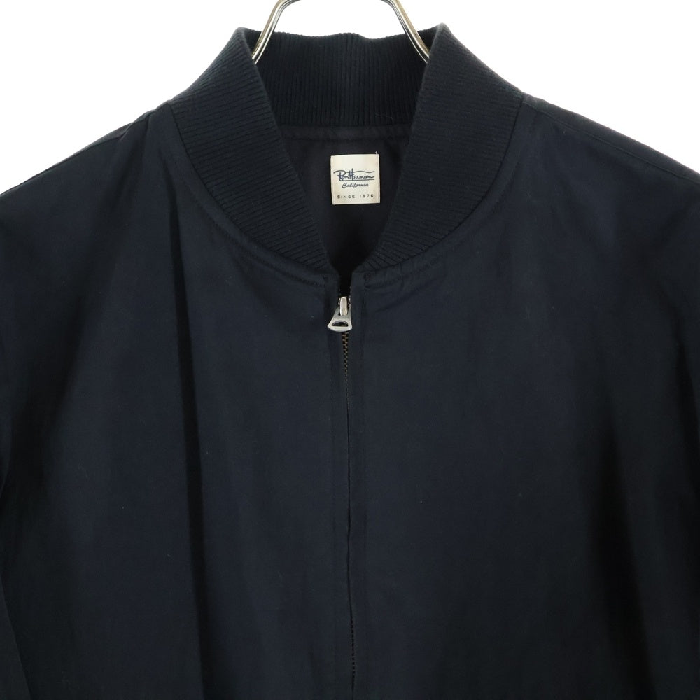 RON HERMAN(ロンハーマン) ナイロン ジップアップフライトジャケット MA-1 ブラック 512040048-1071