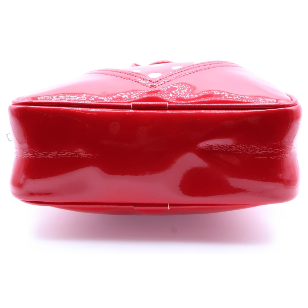 COMME DES GARCONS GIRL(コムデギャルソンガール) ハートドット エナメル ハンドバッグ レッド レディース NM-K 201
