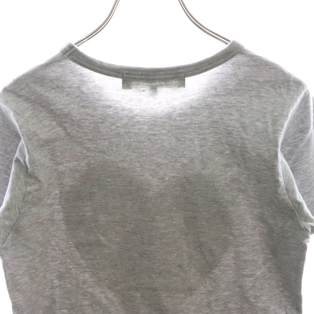 PLAY COMME des GARCONS(プレイコムデギャルソン) AD2023 ハートプリント クルーネック 半袖Tシャツ カットソー グレー レディース YZ-T025