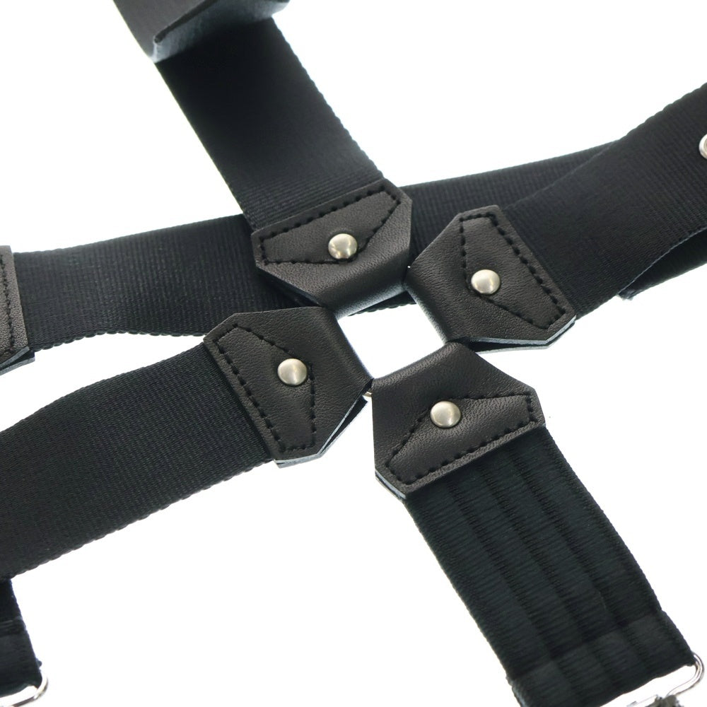 NOIR KEI NINOMIYA(ノワール ケイニノミヤ) レザーパーツ サスペンダー ハーネス ブラック レディース