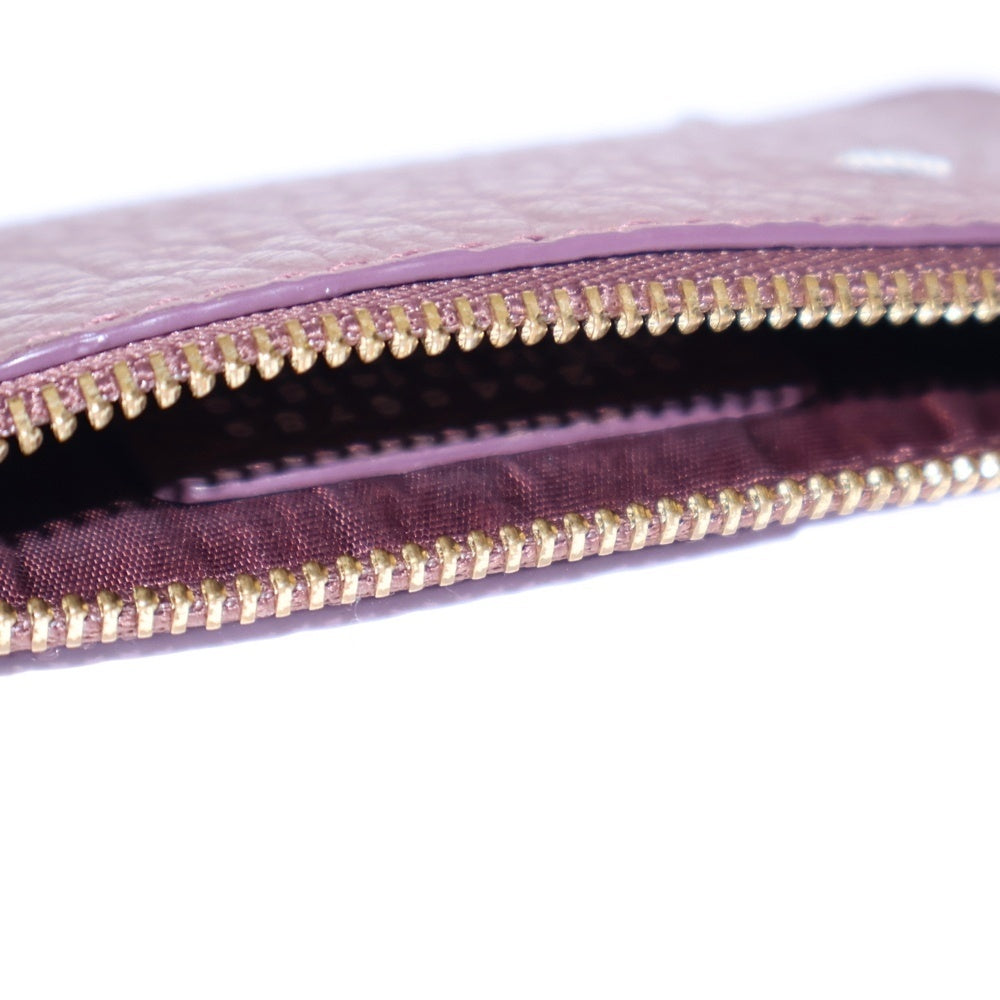 Maison Margiela 11(メゾンマルジェラ11) 4ステッチ レザーフラグメントケース コイン カードケース 財布 コンパクトウォレット ピンクブラウン S56UI0143