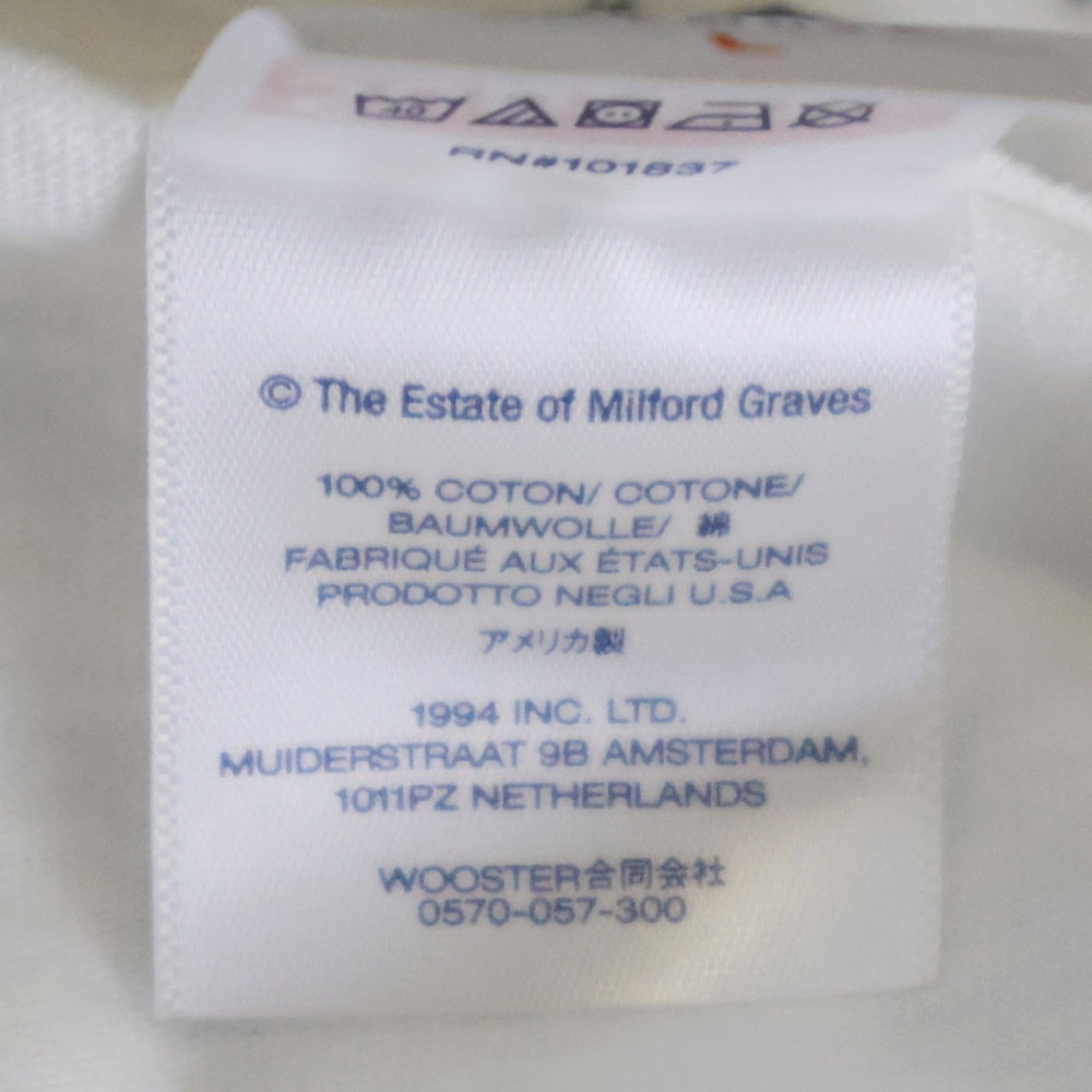 SUPREME(シュプリーム) 22AW Milford Graves Tee ミルフォードグレイブス 両面プリントTシャツ 半袖クルーネックカットソー ホワイト