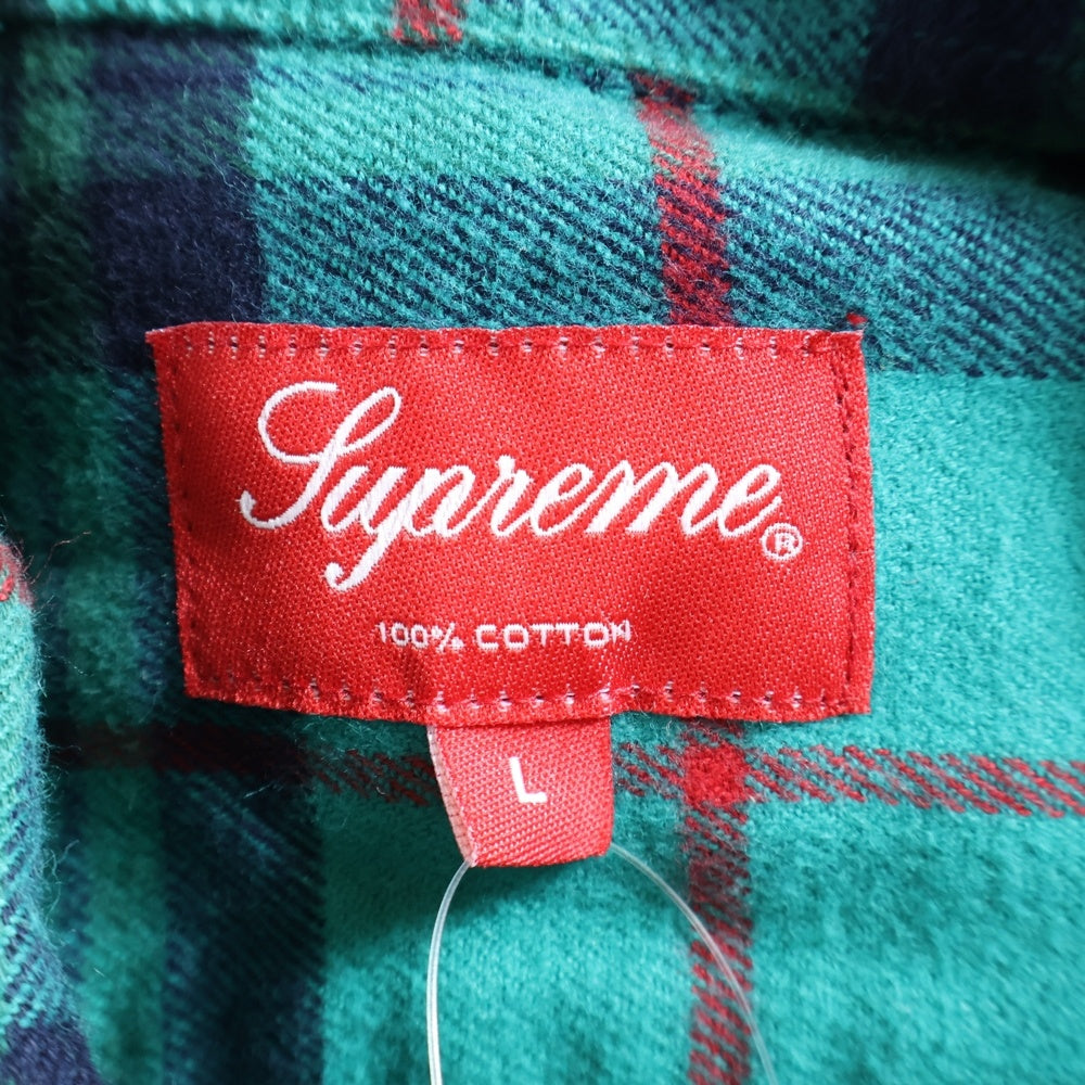 SUPREME(シュプリーム) 18AW Tartan L/S Flannel Shirt タータンチェック フランネル 長袖ボタンダウンシャツ グリーン
