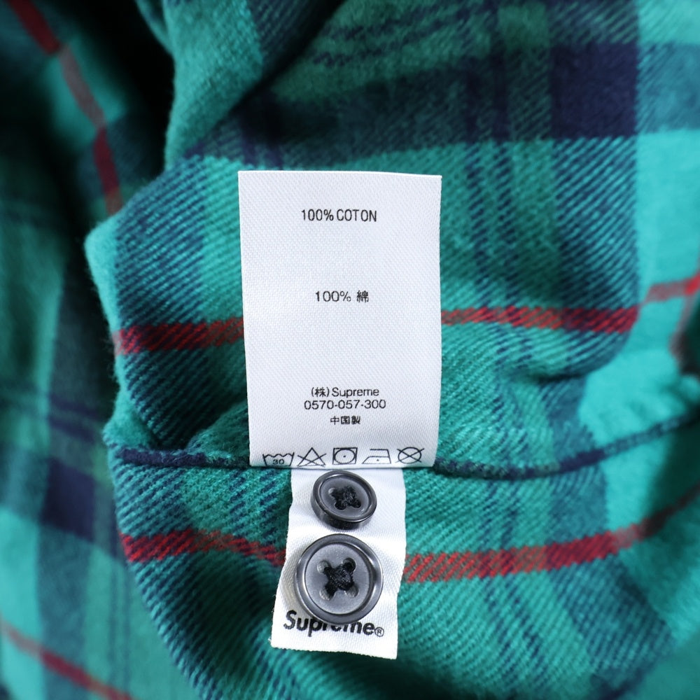 SUPREME(シュプリーム) 18AW Tartan L/S Flannel Shirt タータンチェック フランネル 長袖ボタンダウンシャツ グリーン