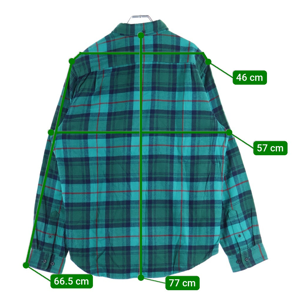 SUPREME(シュプリーム) 18AW Tartan L/S Flannel Shirt タータンチェック フランネル 長袖ボタンダウンシャツ グリーン