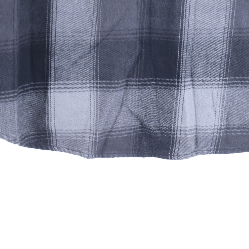 SUPREME(シュプリーム) 18AW Shadow Plaid Flannel Shirt シャドウプレイド フランネル 長袖ボタンダウンシャツ グレー/ブラック
