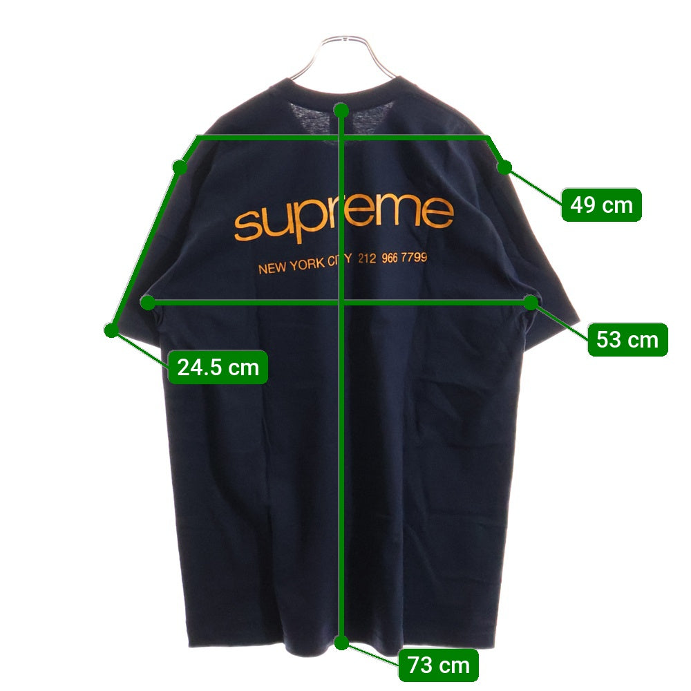 SUPREME(シュプリーム) 23AW Nyc Tee バックプリントTシャツ 半袖クルーネックカットソー ホワイト