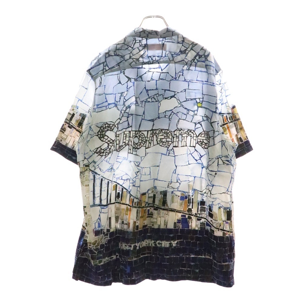 SUPREME(シュプリーム) 24SS Mosaic S/S Shirt モザイク総柄 半袖オープンカラーシャツ マルチカラー