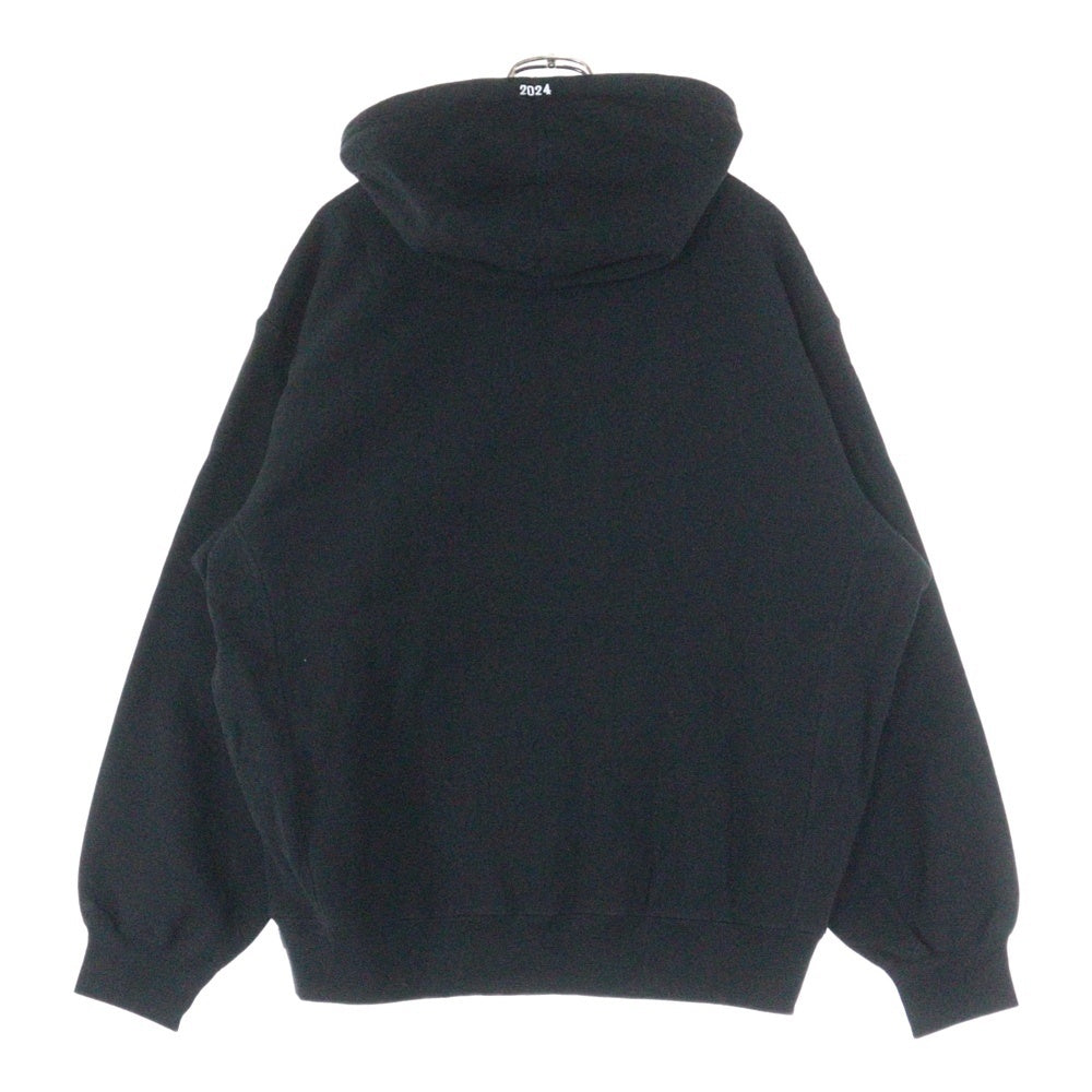 SUPREME(シュプリーム) 24SS Futura Logo Hooded Sweatshirt フューチュラロゴ スウェットプルオーバーパーカー ブラック