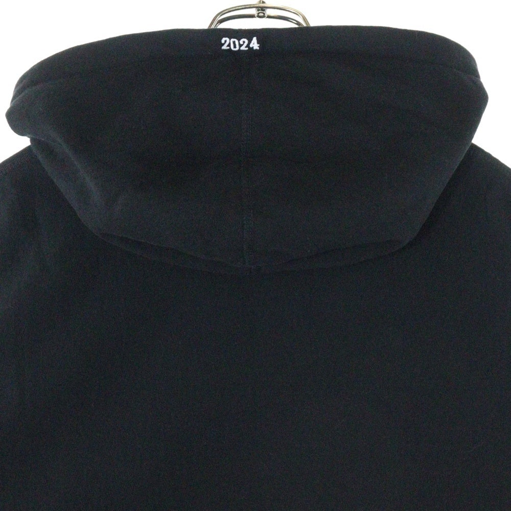 SUPREME(シュプリーム) 24SS Futura Logo Hooded Sweatshirt フューチュラロゴ スウェットプルオーバーパーカー ブラック