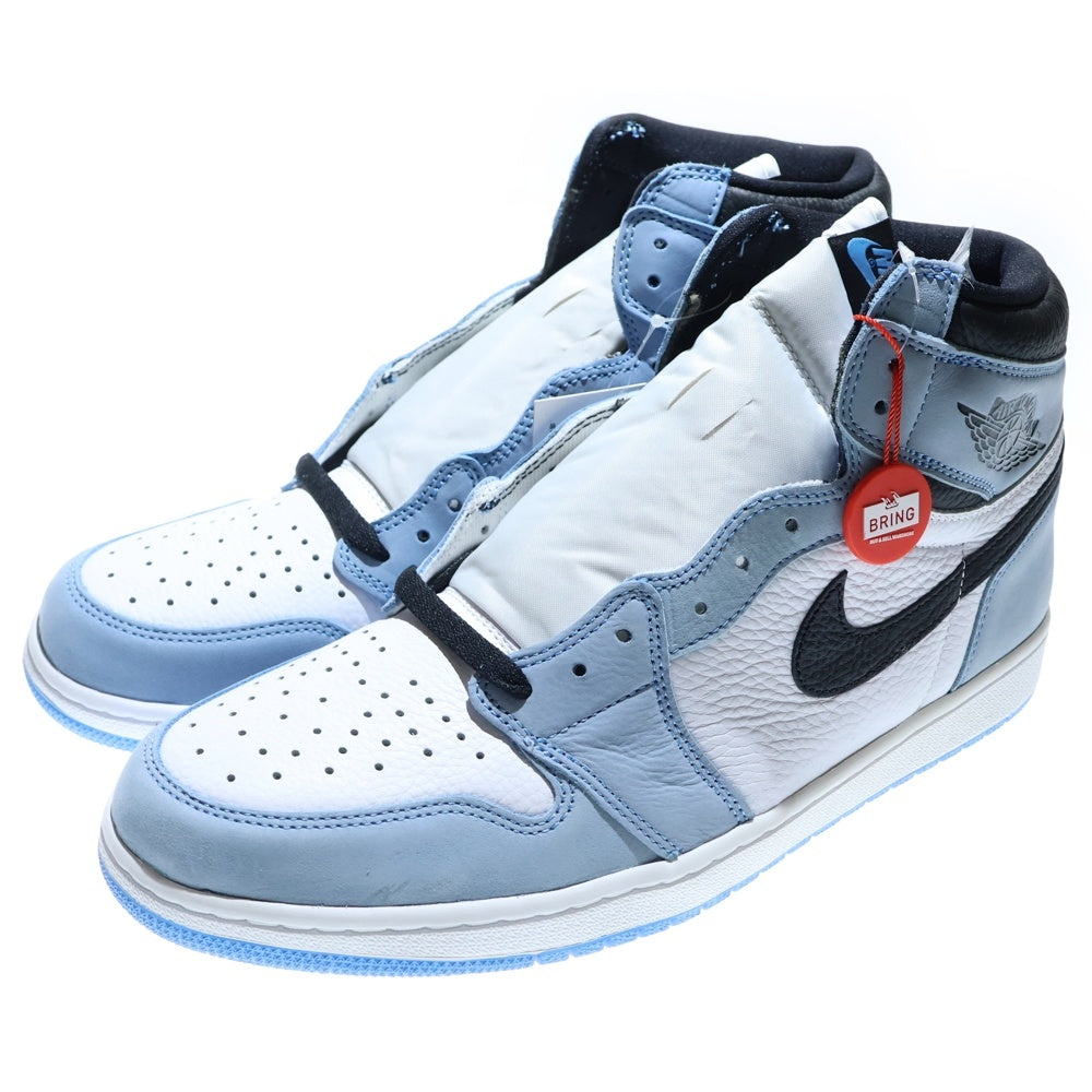 NIKE(ナイキ) AIR JORDAN 1 RETRO HIGH OG UNIVERSITY BLUE エアジョーダン1 レトロ ユニバーシティブルー ハイカットスニーカー ブルー US14/32cm 555088-134