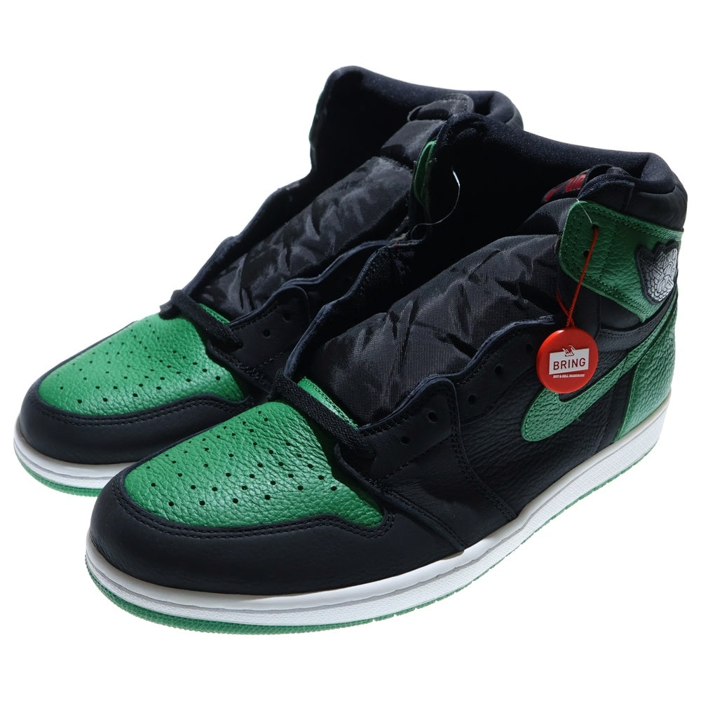 NIKE(ナイキ) AIR JORDAN 1 RETRO HIGH OG PINE GREEN エアジョーダン1 レトロ パイングリーン ハイカットスニーカー ブラック/グリーン US14/32cm 555088-030
