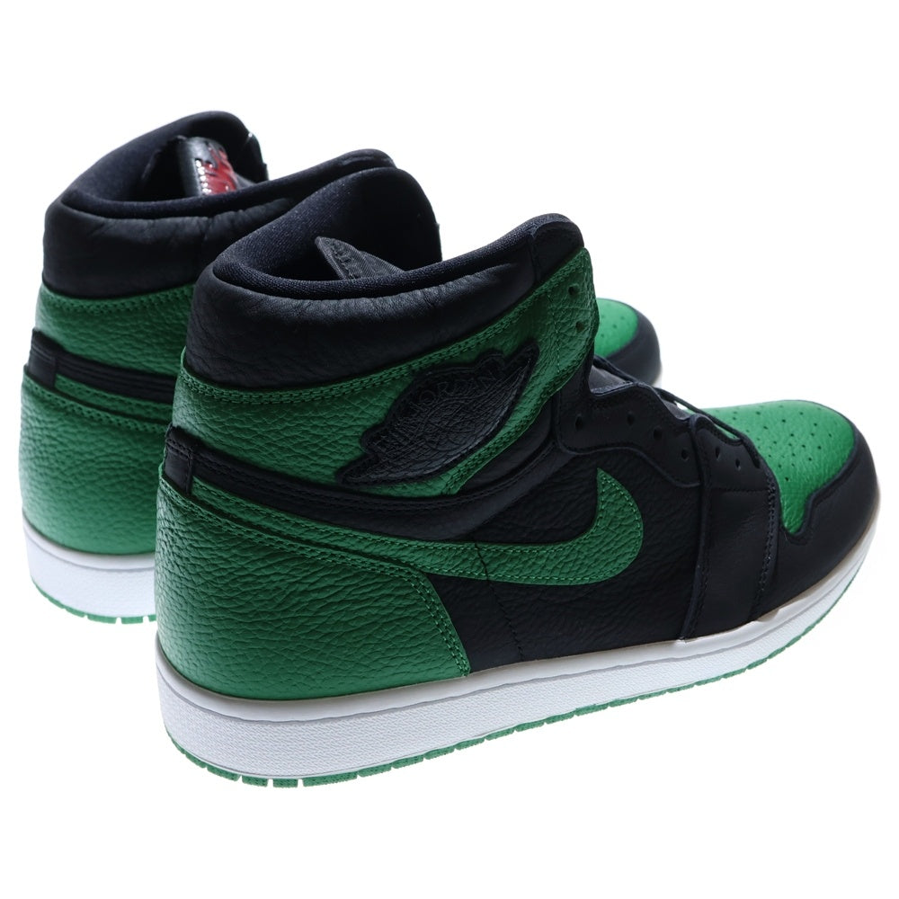 NIKE(ナイキ) AIR JORDAN 1 RETRO HIGH OG PINE GREEN エアジョーダン1 レトロ パイングリーン ハイカットスニーカー ブラック/グリーン US14/32cm 555088-030