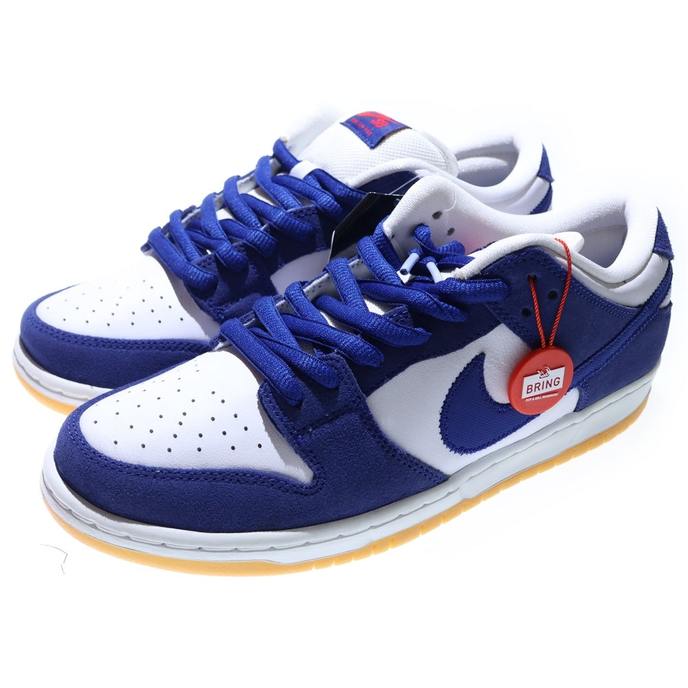 NIKE SB(ナイキエスビー) DUNK LOW PRO PRM LOS ANGELES DODGERS ダンク ロサンゼルス ドジャーズ ローカット スニーカー ホワイト/ブルー US10/28cm DO9395-400