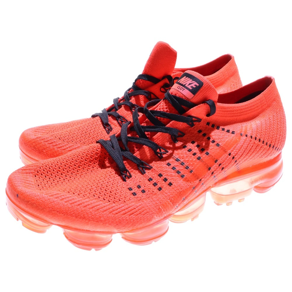 NIKE(ナイキ) ×CLOT AIR VAPORMAX BRIGHT CRIMSON エアヴェイパーマックス ブライト クリムゾン ローカットスニーカー オレンジ US10/28cm AA2241-006