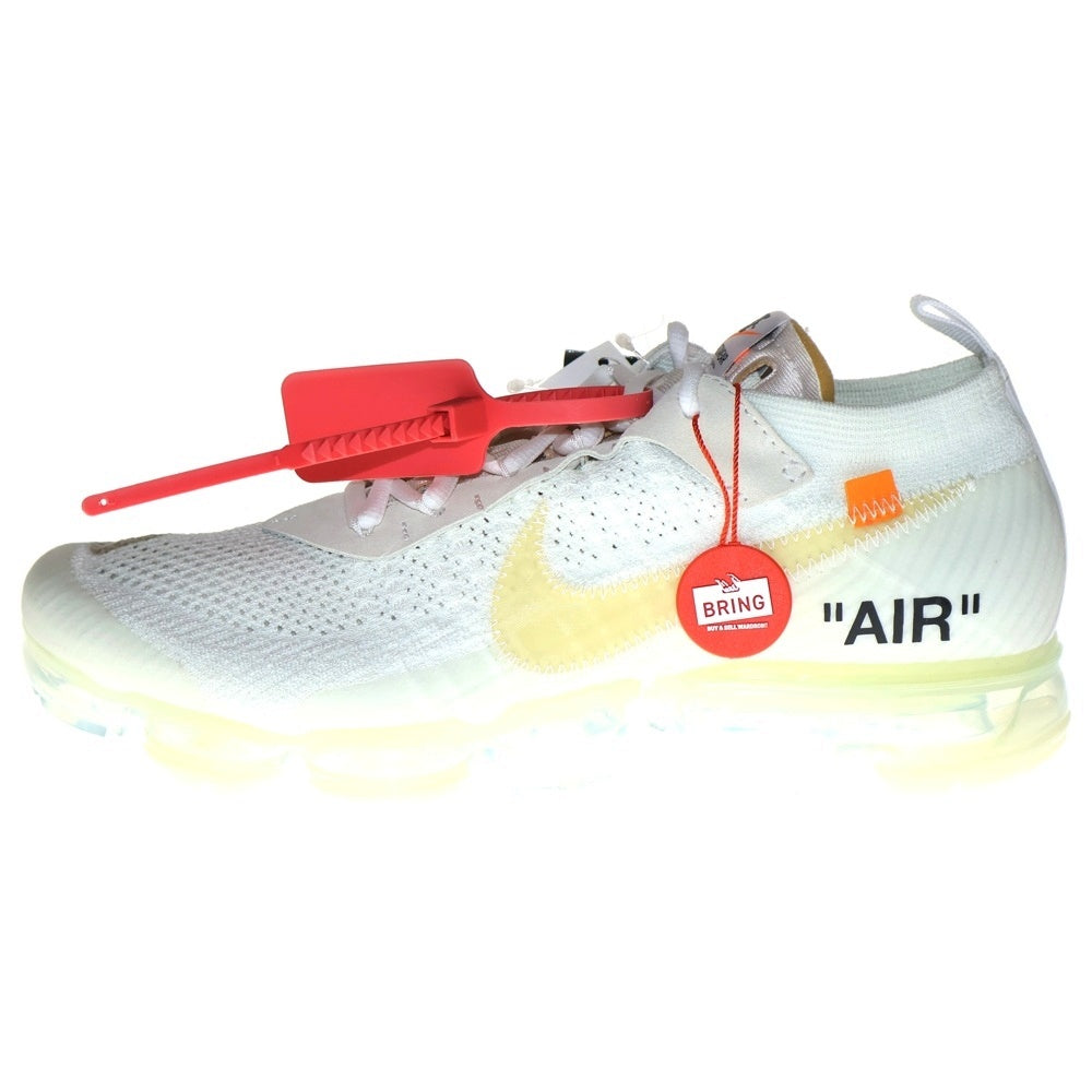 NIKE(ナイキ) ×OFF-WHITE THE 10 AIR VAPORMAX FK オフホワイト ザテン エアヴェイパーマックス フライニット ローカットスニーカー ホワイト US10/28cm AA3831-100