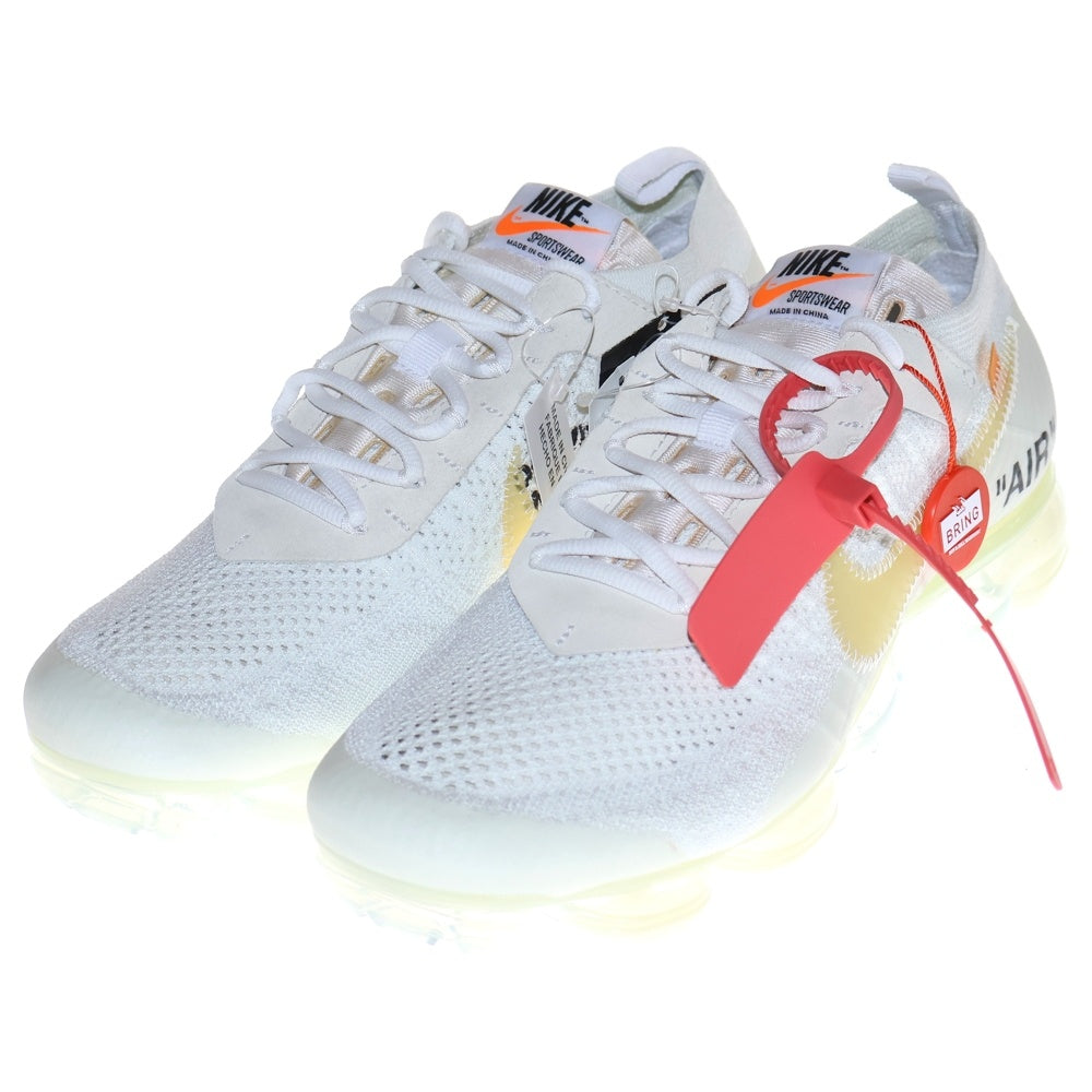 NIKE(ナイキ) ×OFF-WHITE THE 10 AIR VAPORMAX FK オフホワイト ザテン エアヴェイパーマックス フライニット ローカットスニーカー ホワイト US10/28cm AA3831-100