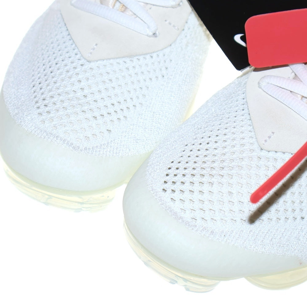 NIKE(ナイキ) ×OFF-WHITE THE 10 AIR VAPORMAX FK オフホワイト ザテン エアヴェイパーマックス フライニット ローカットスニーカー ホワイト US10/28cm AA3831-100