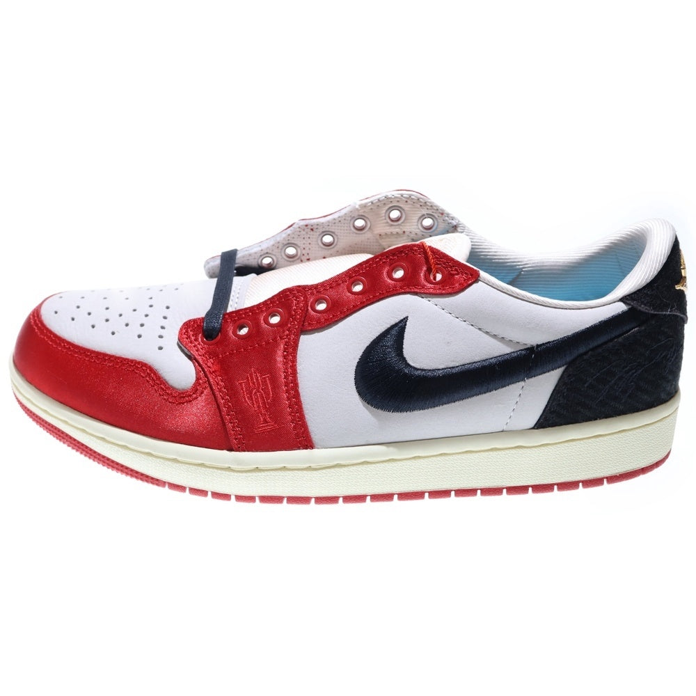 NIKE(ナイキ) ×Trophy Room AIR JORDAN 1 LOW OG トロフィールーム エアジョーダン1 ローカットスニーカー レッド/ブラック US9.5/27.5cm FN0432-100