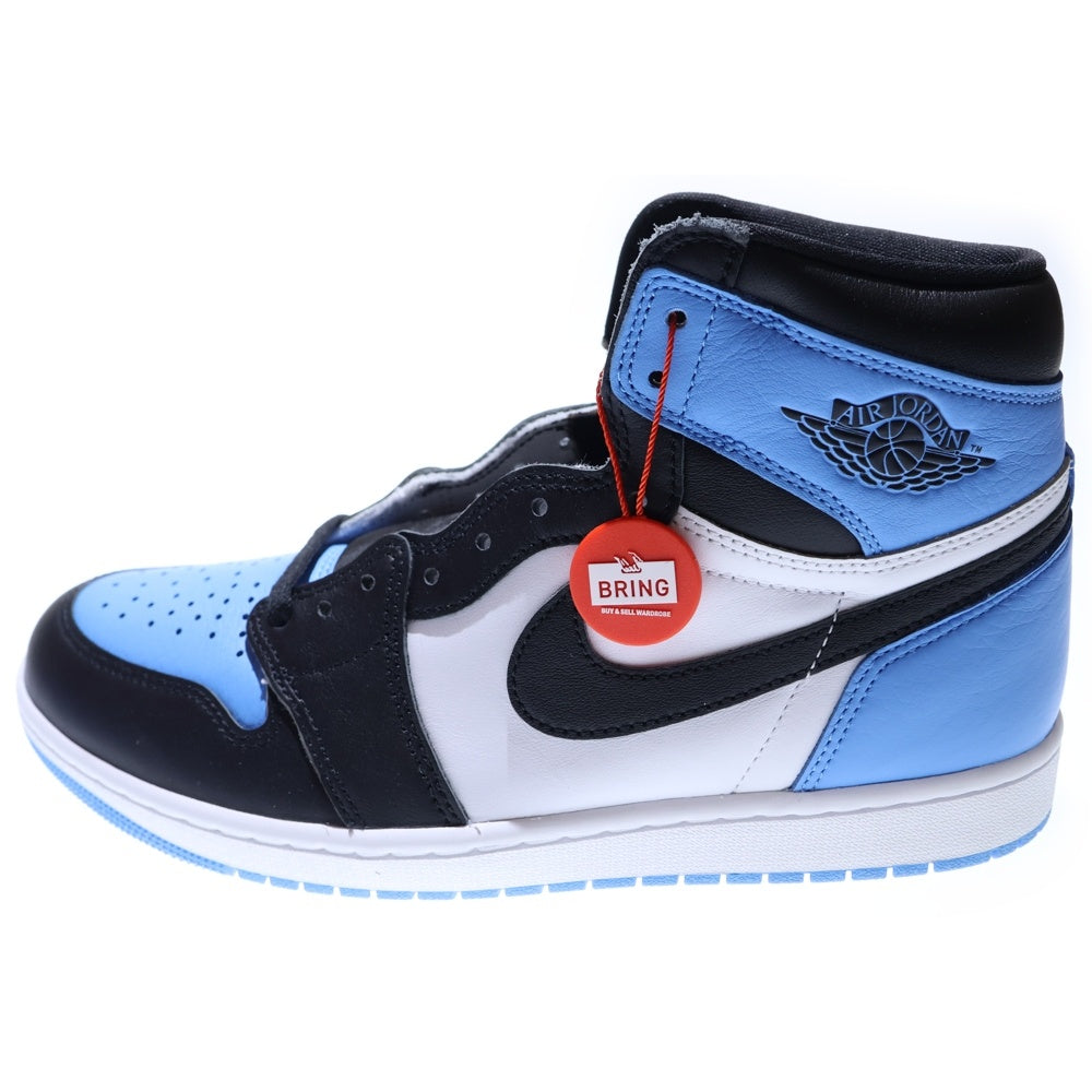 NIKE(ナイキ) AIR JORDAN 1 RETRO HI OG UNIVERSITY BLUE エアジョーダン1 ユニバーシティブルー ハイカットスニーカー ホワイト/ブルー U10/28cm DZ5485-400