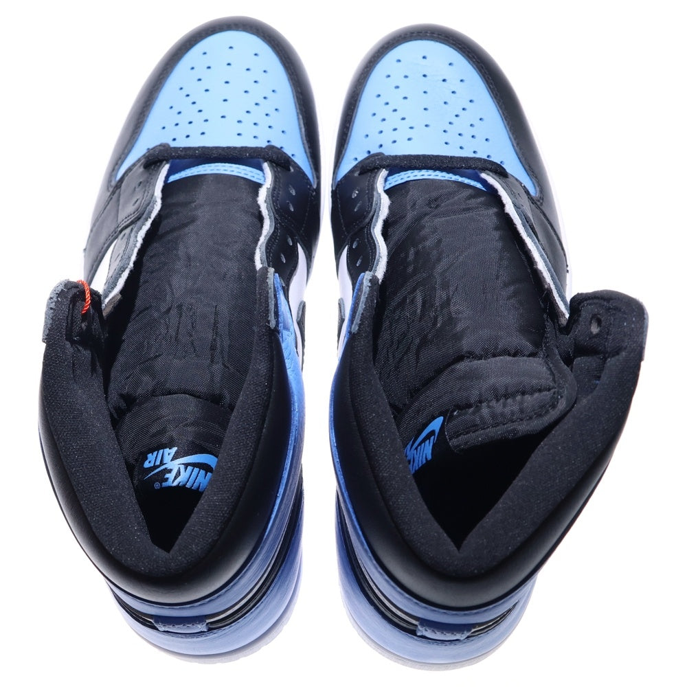 NIKE(ナイキ) AIR JORDAN 1 RETRO HI OG UNIVERSITY BLUE エアジョーダン1 ユニバーシティブルー ハイカットスニーカー ホワイト/ブルー U10/28cm DZ5485-400