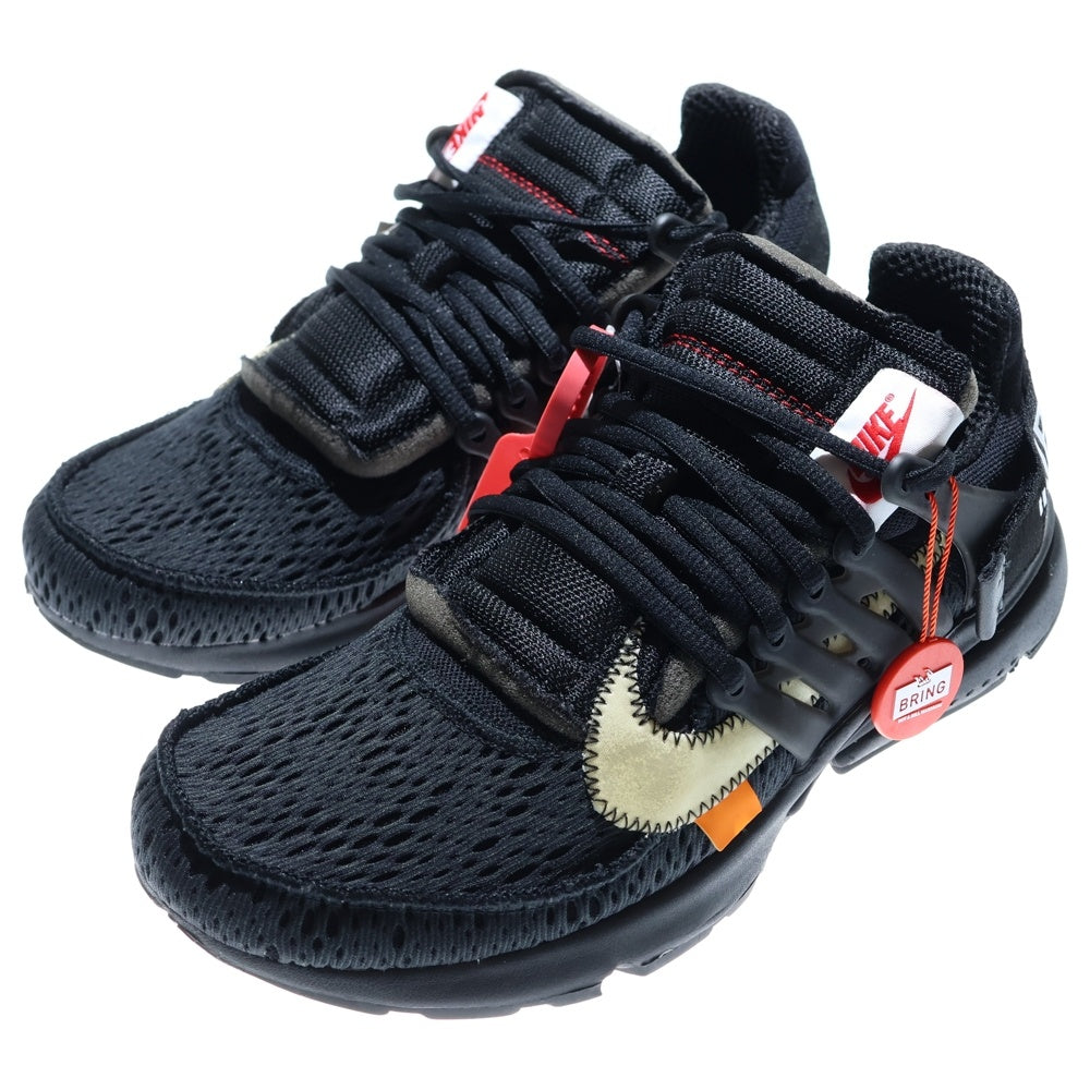 NIKE(ナイキ) ×OFF-WHITE AIR PRESTO オフホワイト エアプレスト ローカットスニーカー ブラック US9/27cm AA3830-002