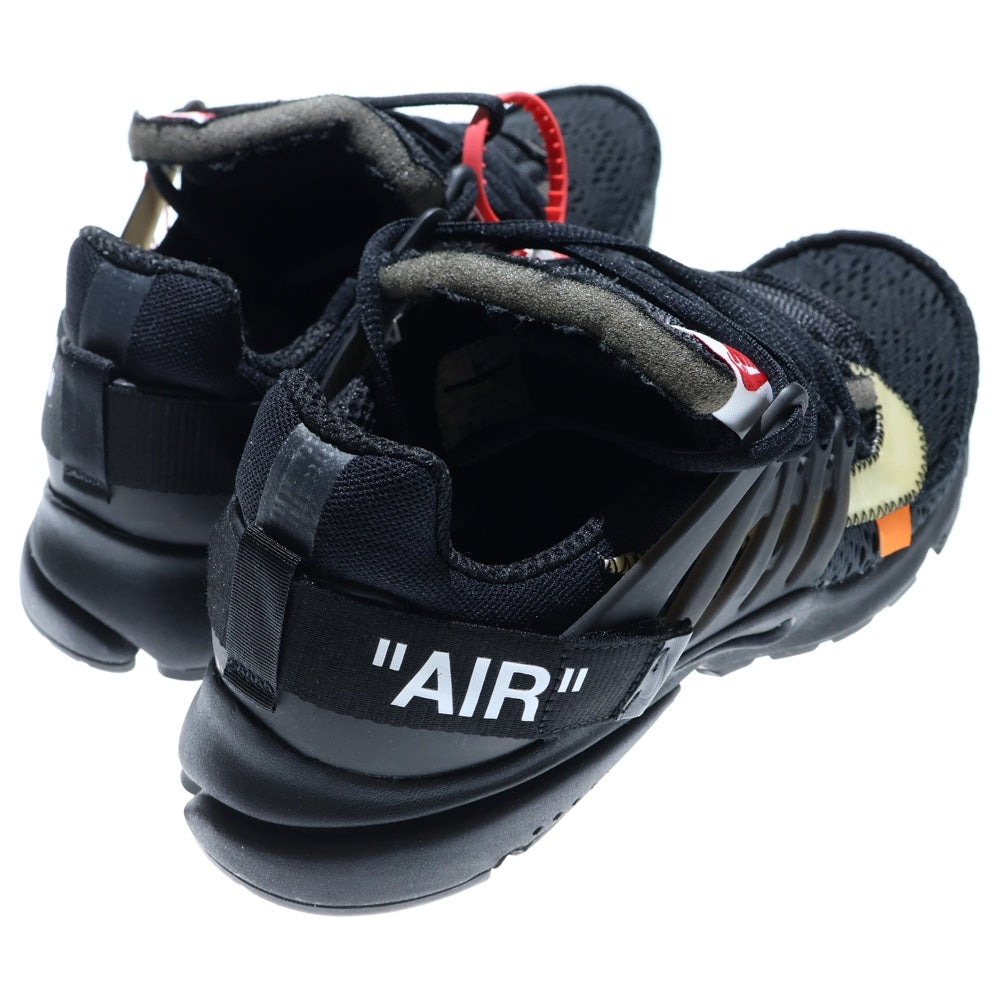 NIKE(ナイキ) ×OFF-WHITE AIR PRESTO オフホワイト エアプレスト ローカットスニーカー ブラック US9/27cm AA3830-002
