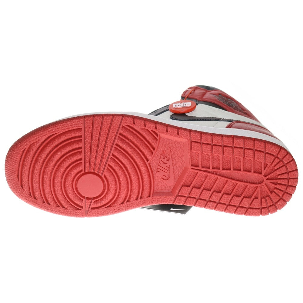 NIKE(ナイキ) AIR JORDAN 1 RETRO HIGH OG BRED TOE エアジョーダン1 ブレッドトゥ ハイカットスニーカー レッド/ブラック US9.5/27.5cm 555088-610