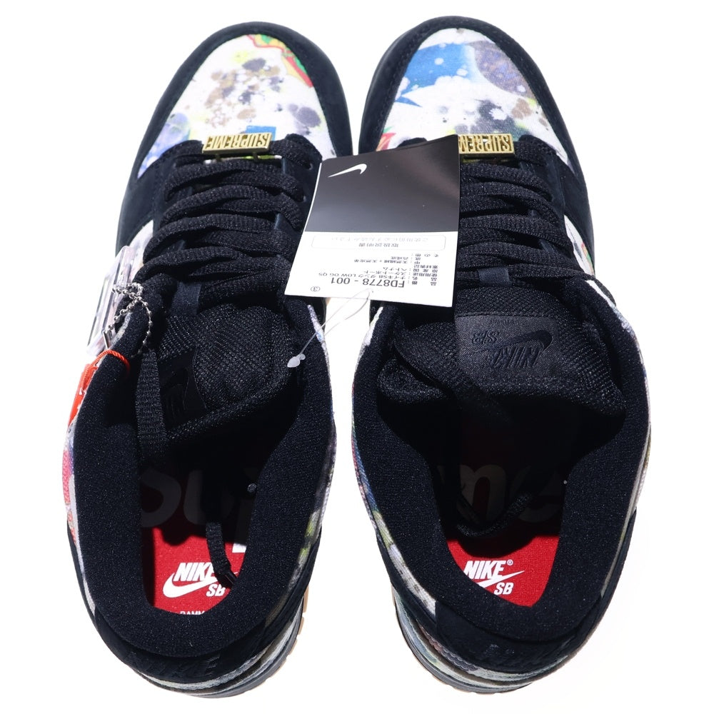 NIKE(ナイキ) 23AW ×SUPREME DUNK LOW QS RAMMELLZEE シュプリーム ダンク ラメルジー ローカットスニーカー ブラック/マルチ US9.5/27.5cm FD8778-001