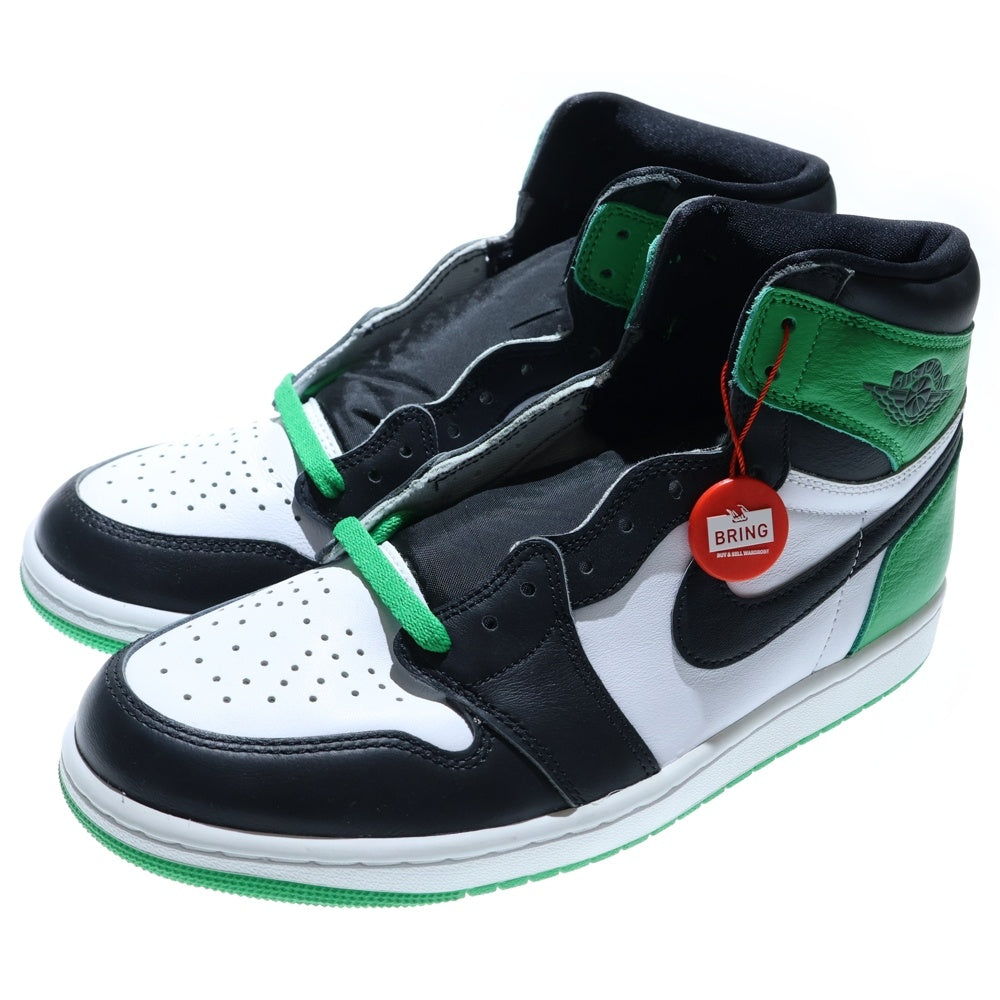 NIKE(ナイキ) AIR JORDAN 1 RETRO HIGH OG LUCKY GREEN エアジョーダン レトロ ラッキーグリーン ハイカットスニーカー グリーン/ブラック US10/28cm DZ5485-031