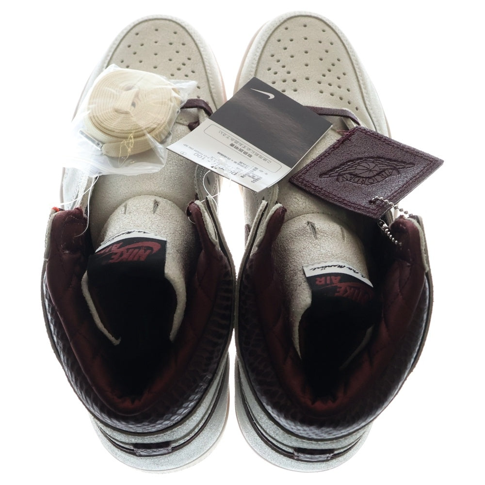 NIKE(ナイキ) ×A MA MANIERE AIR JORDAN 1 RETRO HIGH OG SP アマ マニエール エアジョーダン1 ハイカットスニーカー ホワイト/ブラウン US10.5/28.5cm DO7097-100