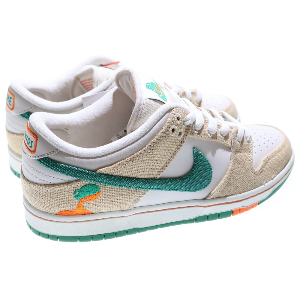 NIKE SB(ナイキエスビー) ×Jarritos DUNK LOW PHANTOM AND MALACHITE ハリトス ダンクロー ローカットスニーカー ベージュ/グリーン US9.5/27.5cm FD0860-001