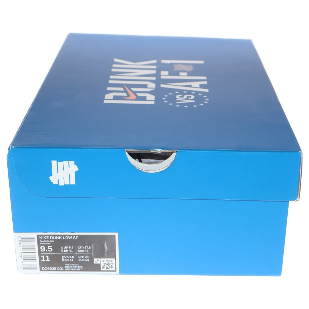 NIKE(ナイキ) ×UNDEFEATED DUNK LOW SP 5 ON IT アンディフィーテッド ダンク ファイブオンイット ローカットスニーカー ブラック US9.5/27.5cm DO9329-001