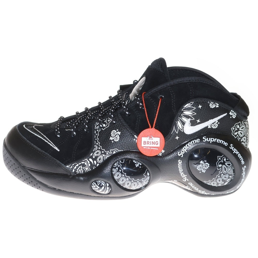 NIKE(ナイキ) ×SUPREME AIR ZOOM FLIGHT 95 シュプリーム エアズーム フライト ローカットスニーカー ペイズリー ブラック US9.5/27.5cm DJ8604-001