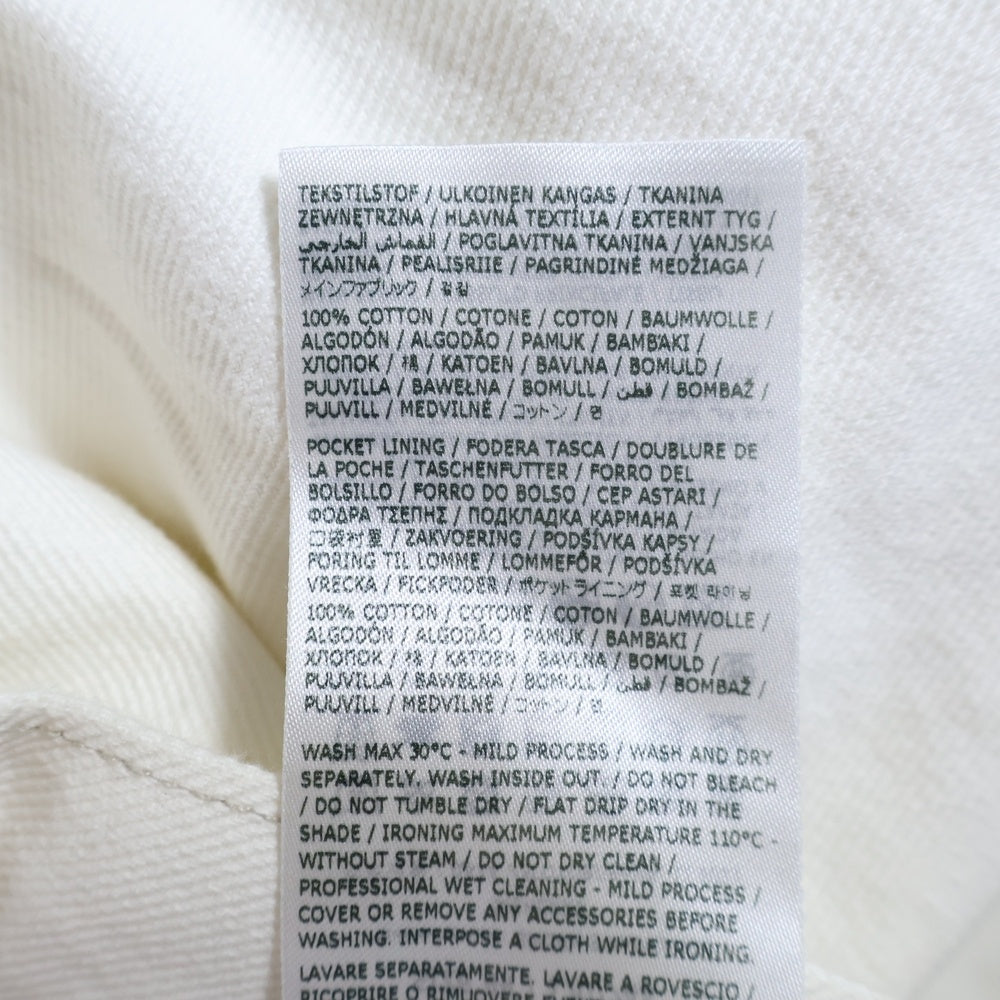Martin Margiela 1(マルタンマルジェラ) 24SS スラッシュディテール カットオフ デニムパンツ ジーンズ ホワイト S51LA0106 S47399