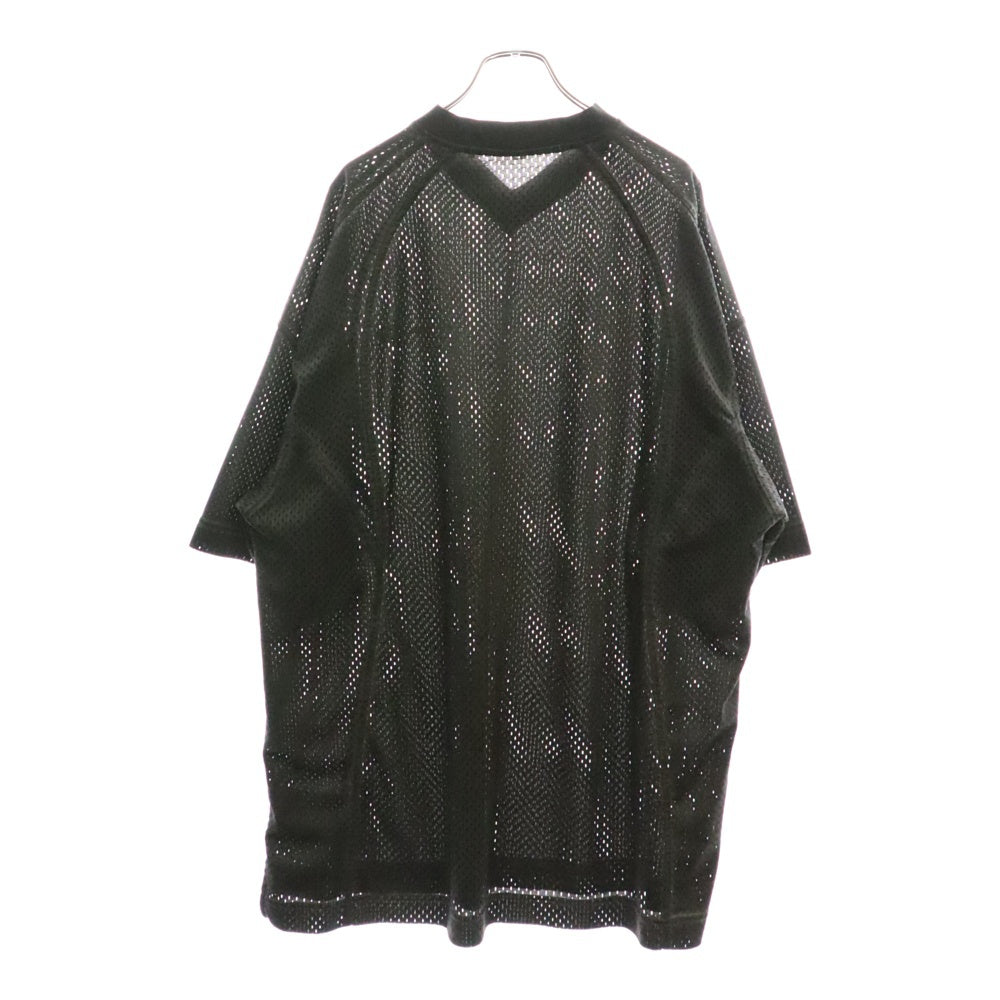 ALEXANDER WANG(アレキサンダーワン) MESH SHORT SLEEVE T-SHIRT ショートスリーブ Vネック メッシュ ユニフォーム 半袖Tシャツ カットソー グレー UCC1251733