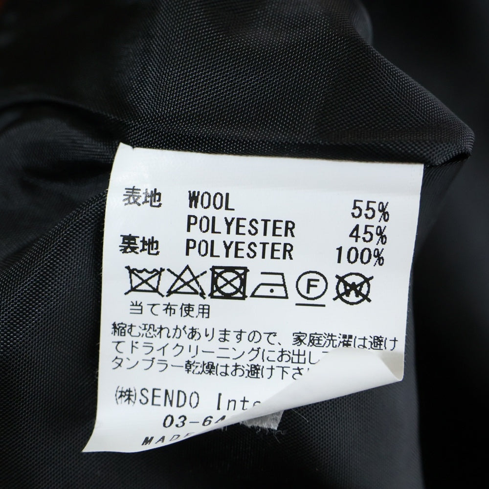 MLVINCE(メルヴィンス) WOOL CHECK JACKET ダブルフラップポケット ウール チェックジャケット マルチ