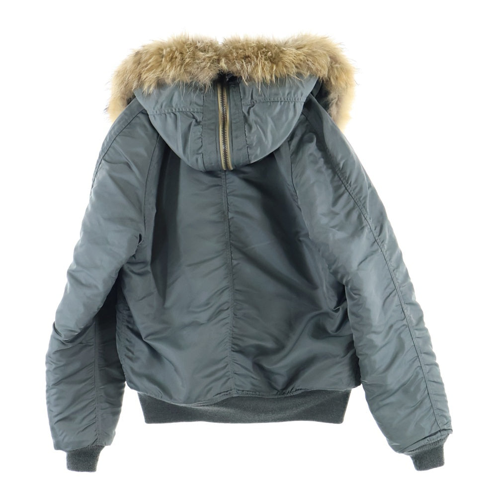 AVIREX(アヴィレックス) N-2A マルチポケット ファー付きフーデッド ジップアップ フライトジャケット カーキ 6112069