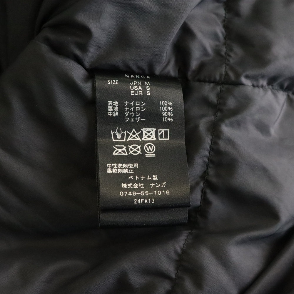 NANGA(ナンガ) 24AW AURORA DOWN FIELD HALF COAT N-3Bタイプ オーロラダウンフィールドハーフコート ブラック